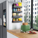 Magnetic Spice Rack For Refrigerator , Metal magnetic fridge shelf，Strong magnetic