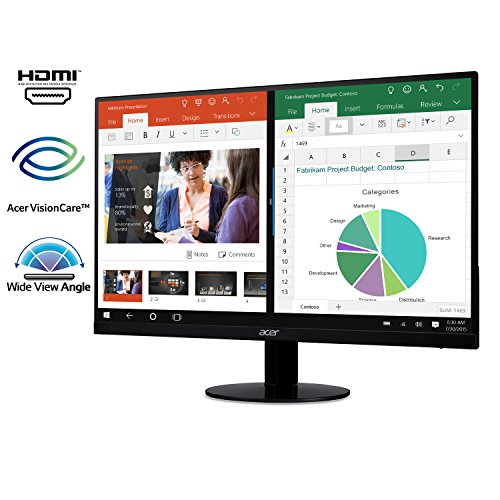 Acer 21.5 Inch Full HD (1920 x 1080) IPS Ultra-Thin Zero Frame Computer Monitor (HDMI & VGA Port)