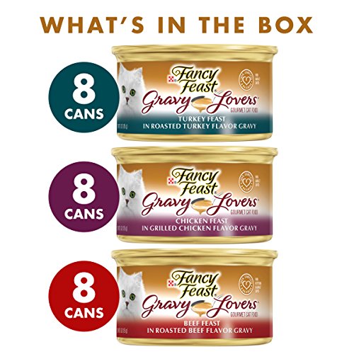 Gravy Wet Cat Food Variety Pack, Gravy Lovers Poultry & Beef Feast Collection