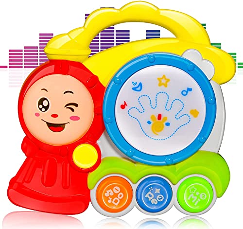 Baby Musical Instruments Toys, Kids Drum Set Train Piano Keyboard