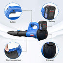 Leaf Blower Cordless Leaf Blower Electric Handheld Powerful Lightweight Variable Speed