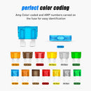 Nilight - 50018R 240pcs Standard and Mini Blade Fuses Set,