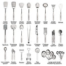 Stainless Steel Kitchen Utensil Set - 29 Cooking Utensils - Nonstick Kitchen Utensils