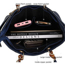 Shoulder Bag for Women Set Handbag Wallet Purse - Top-Handle Tote