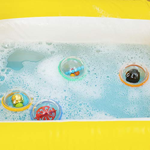 Munchkin Float and Play Bubbles Baby and Toddler Bath Toy, 4 Count