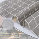 2 Pieces Cotton Linen Waterproof Bib Kitchen Apron with Pockets