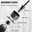 Hole Saw Set, 22PCS Hole Saw Kit with 13Pcs Saw Blades, General Purpose