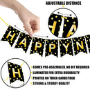 Shiny, Gold Happy New Year Banner - Large 10 Feet, No DIY | NYE Decorations