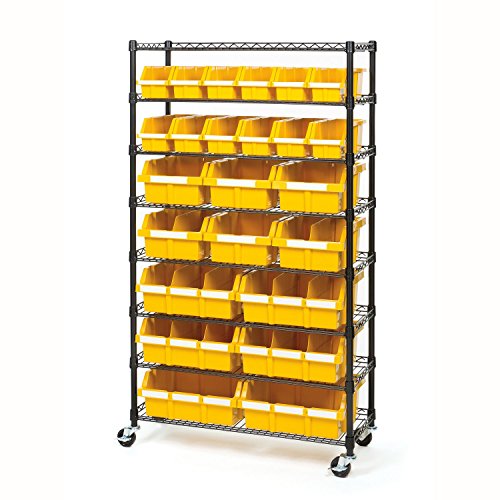 Seville Classics Commerical Grade NSF-Certified Bin Rack Storage Steel Wire