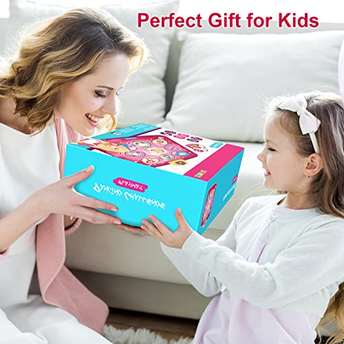 beefunni Dance Mat, Electronic Musical Play Mats Pink Dance Pad with LED Lights, Dancing Floor Mat Game Toy with 5 Game Modes, Christmas Birthday Gifts for 3 4 5 6 7 8 9 10 Year Old Girls Toys