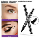LemonSac 4 Pcs Double-sided Liquid Eyeliner Pencil Pen, with Eye Makeup Stamp