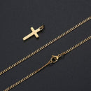 Cross Necklace for Women 14K Gold Filled Stainless Steel Small Cross Pendant