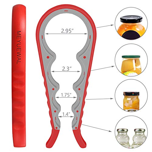 5 in 1 Multi Function Can Opener Bottle Opener Kit with Silicone Handle Easy to Use