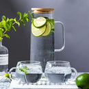 hjn Glass water Pitcher Glass Jug Water Teapot With Handle for family-1500ml
