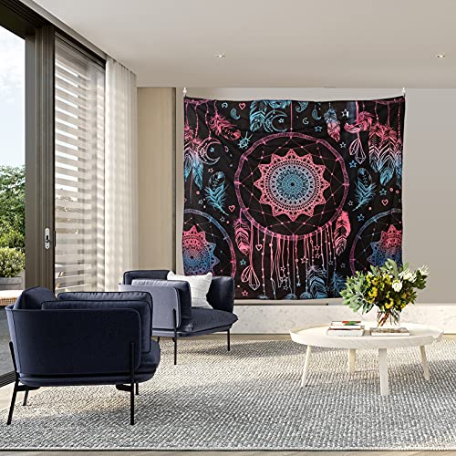 Bohemian Mandala Wall Hanging Tapestry Aesthetic Dreamcatcher Home Decor