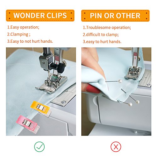Multipurpose Sewing Clips with Tin Box Package, Assorted Colors, Pack of 100