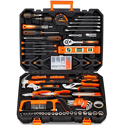 217-Piece Household Tool Kit with Solid Carrying Tool Box