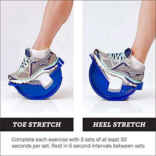 Powerstep Ultraflexx Foot Rocker, Un physical therapy leg exercisers, Blue, Flexible and Stretchable US