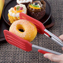 Cooking Tongs 9 inches and 12 inches Stainless Steel Kitchen Silicone Serving Tongs