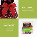 Happy Pawlidays 100% Cotton Dog Christmas Outfits Girl Dog Holiday Dress