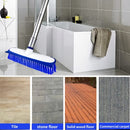 Long Handle Scrub Brushes for Cleaning, 2-in-1 Stiff Bristle Shower Cleaning Brush