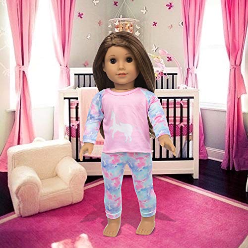 23 Pcs American Doll Clothes Dress and Accessories fit American 18 inch Girl Dolls