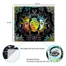 Sun and Moon Tapestry Burning Sun Tapestry Black Colorful Wall Tapestries