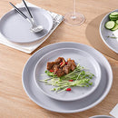 Stone Lain Jules 32 Piece Stoneware Round Dinnerware Set, Grey