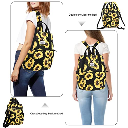 Women Fashion Backpack Purse Multi Pockets Original Print Daypack Casual Sling Bag