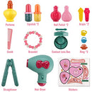 Toddler Vanity Set 36 Pack Kids Beauty Salon Set for Little Girls with Chair