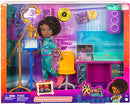 Karma’s World Making Rhymes Recording Studio 13-Piece Playset with Karma Doll (8.7-in)