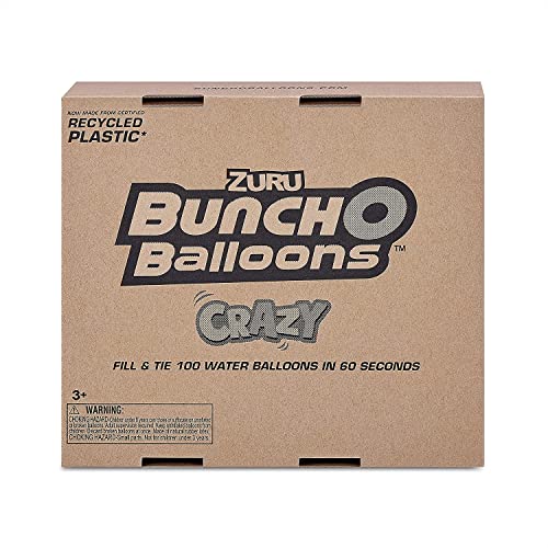 Bunch O Balloons Crazy Color by ZURU, 200+ Rapid-Filling Self-Sealing Water Balloons for Outdoor Family, Friends, Children Summer Fun, Amazon Exclusive (6 Pack)