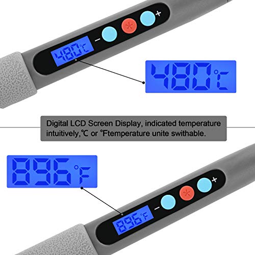 Welding Soldering Iron with Thermostatic Digital-Controlled and LCD Screen Display