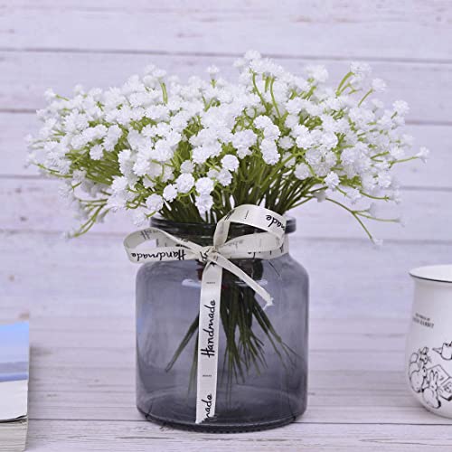 10Pcs 30 Bunches White Babys Breath Artificial Flowers Real Touch