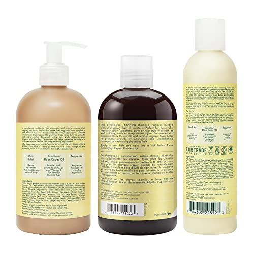 Strengthen and Restore Shampoo, Conditioner and Styling Lotion for Curly Hair