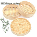 Bamboo Rice Steamer, Standard, Tan