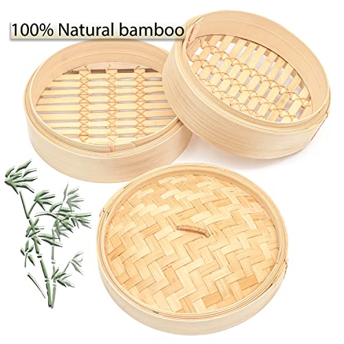 Bamboo Rice Steamer, Standard, Tan