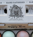 90 Egg Cartons- Printed with Blank Center for Your Custom Stamp