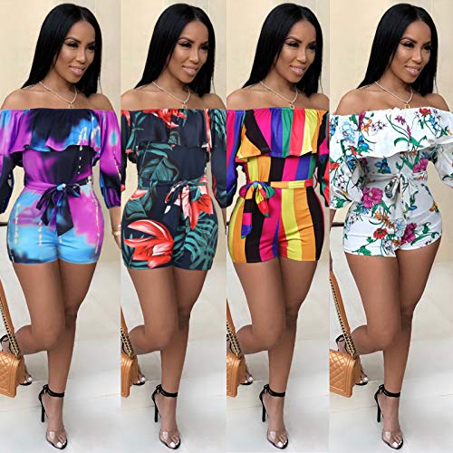 Women's Sexy Off Shoulder Summer Beach Party Rompers & Jumpsuits