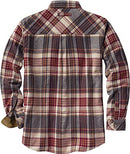 Legendary Whitetails Men's Buck Camp Flannel Shirt, Cedarwood Plaid, Large