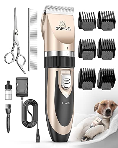 Dog Shaver Clippers Low Noise Rechargeable Cordless Electric Quiet Hair Clippers Set