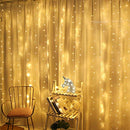 Remote Control Curtain Lights Plug in Curtain Lights Outdoor,300 LED Window Wall