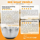 Premium Mixing Bowls With Lids, Inner Measurement Marks and Thicker Stainless Steel