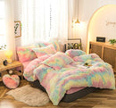 MorroMorn 5 PCS Shaggy Duvet Cover Bedding Set Soft Cozy