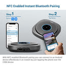 C300 Bluetooth 5.0 Conference Speakerphone with 6 Mics, 24 hrs Call Time, App Controlled