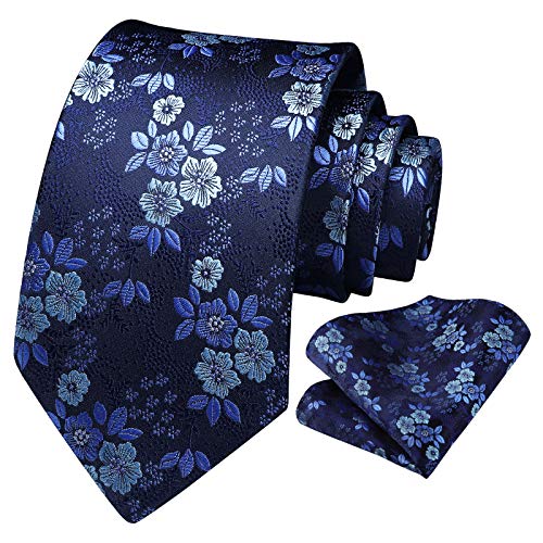 Jacquard Woven Classic Men's Necktie & Pocket Square Set