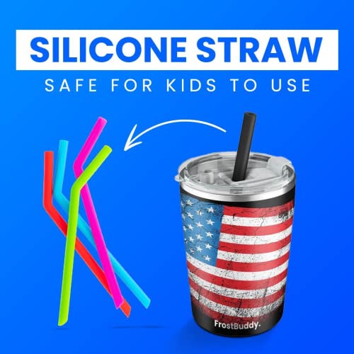 Sippin Cup Kidsbuddy Kids Water Bottle with Straw Lid | Insulated Stainless Steel Reusable