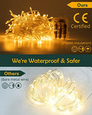 84Ft 12 Pack Artificial Ivy Garland Fake Plants, Ivy Leaves with CE Certified 80 LED String Lights