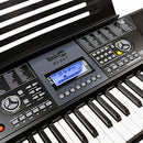 61 Key Keyboard Piano With LCD Display Kit, Keyboard Stand, Piano Bench, Headphones