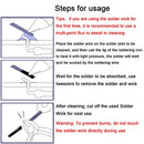 Solder wick braid with flux Super 10ft Length Desoldering Wick Braid Remover Tool